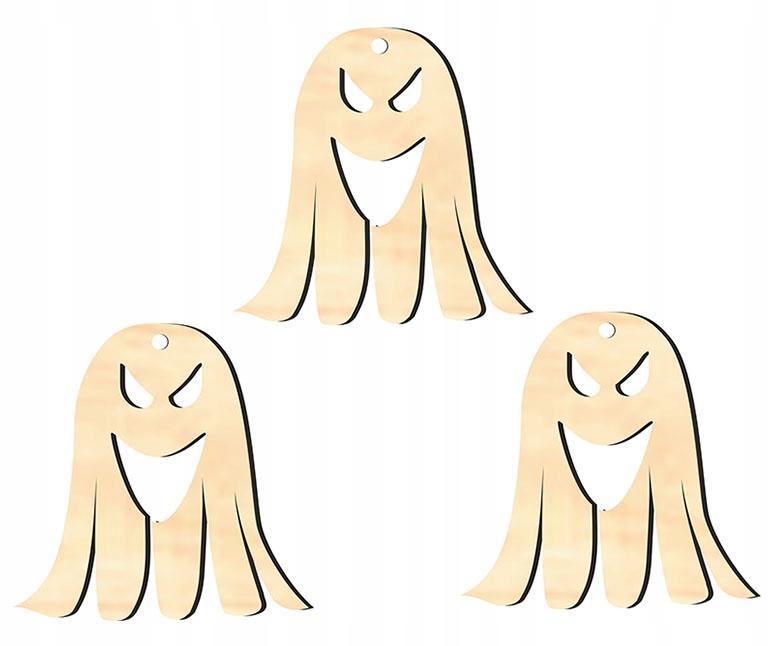 Halloween decoration pendant wood H9 3 pcs.