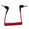 Adapter Cable Spring 3.5mm Cable Microphone To Camera TRS To TRS Cable Coiled Microphone Cable