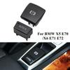 Electronic Handbrake P Button AUTO Panel Plastic Black Cap Switch For BMW X5 X6 E70 E71 E72 2007-2013