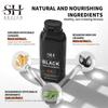 250 ml schwarzes Haarfärbeshampoo, 5-in-1, natürliches Shampoo für schwarzen Bart, sofortiges Ingwershampoo für Männer, Reparatur weißer Haare, Pflege