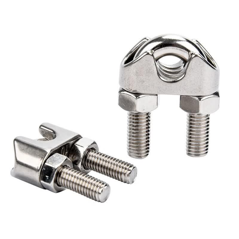Jiangpu 304 Stainless Steel Wire Rope Clamps