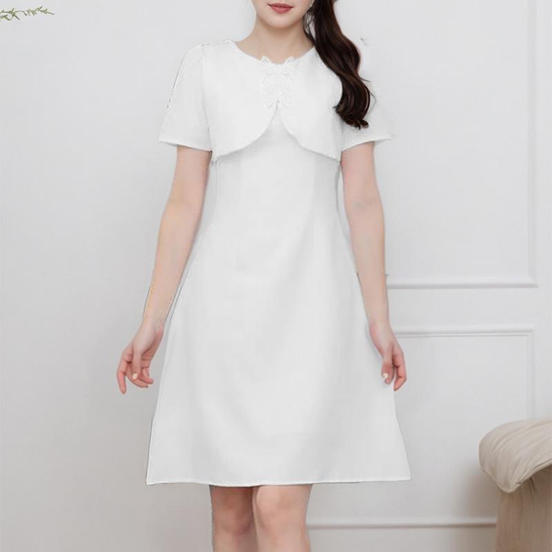 ZANZEA Womens Summer Casual Short Sleeve Elegant Dress