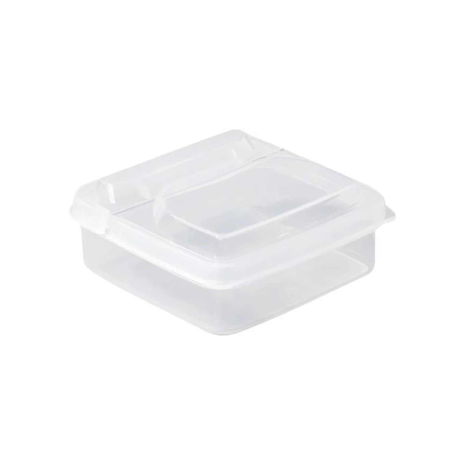 Flip-Top Food Storage Container Airtight Box for Cheese Butter Garlic