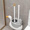 Cigno Bianco 3-in-1 Spazzolino per WC da Appendere a Parete Domestico Senza Angoli Morti Set Spazzolino per WC Spazzolino per WC