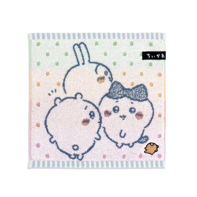 Chiikawa Tomodachi Towel Blue 25 X 25 Cm Handkerchief, Pile, 41-1160080, Approx.
