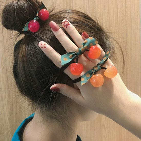 Cherry Hair Tie - High Elasticity Ponytail Band