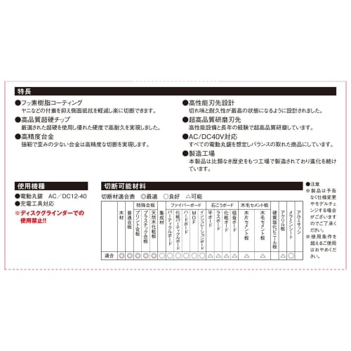 SK11 (SK11) Black Tipped Saw for Woodworking 165 X 1.5 X 52P