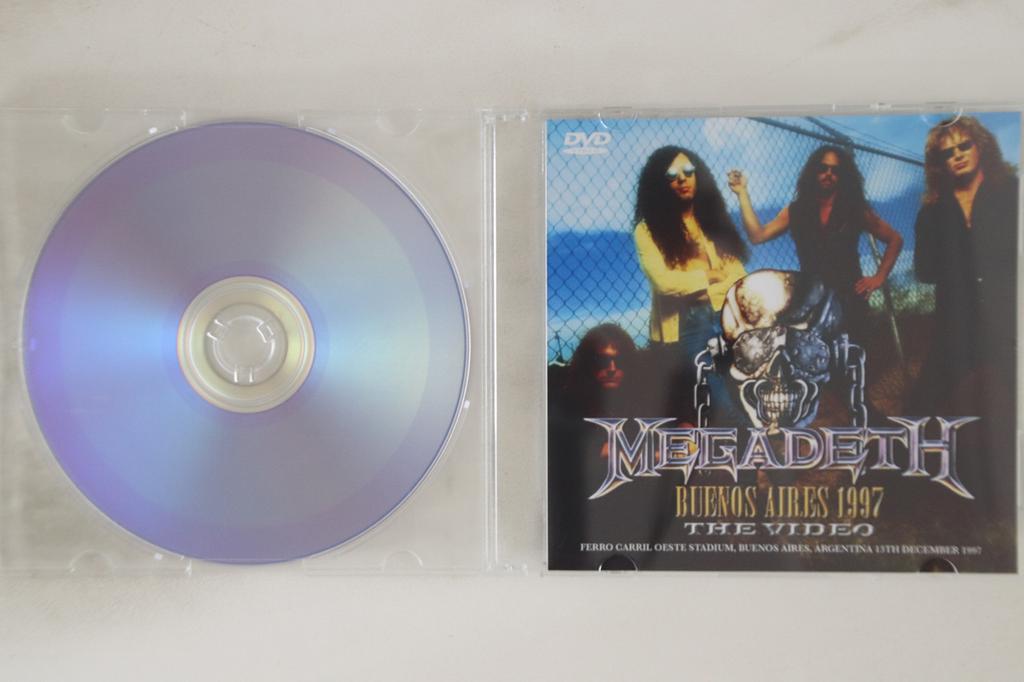 DVD MEGADETH - Buenos Aires 1997 The Video NONE NOT ON LABEL Unknown Metal Used