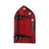 Fairy Garden Door High Durability Fade-Resistant Bright Color Eco-friendly Smooth Edge Realistic Looking Wood Miniature Door Elf-Home Creative