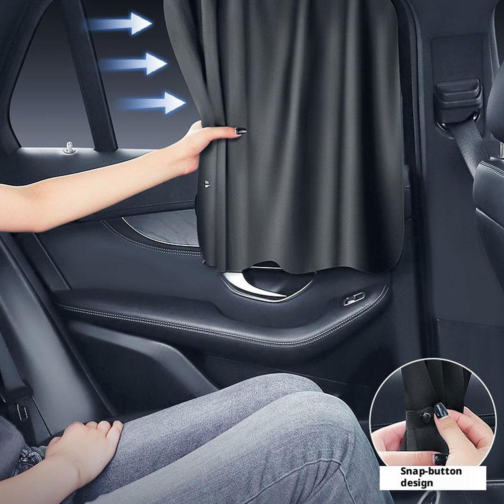 Car Window Shades Double Layer Auto Sun Shade for Side Windows Privacy Back Car Window Curtains for Baby Protection