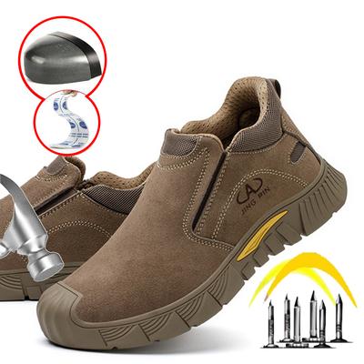 Imwete Modne Buty Robocze Bezpieczne Męskie Oddychające Outdoorowe Buty Turystyczne ze Stalowym Noskiem Trampki Elektryk Spawacz Izolowane Obuwie Ochronne