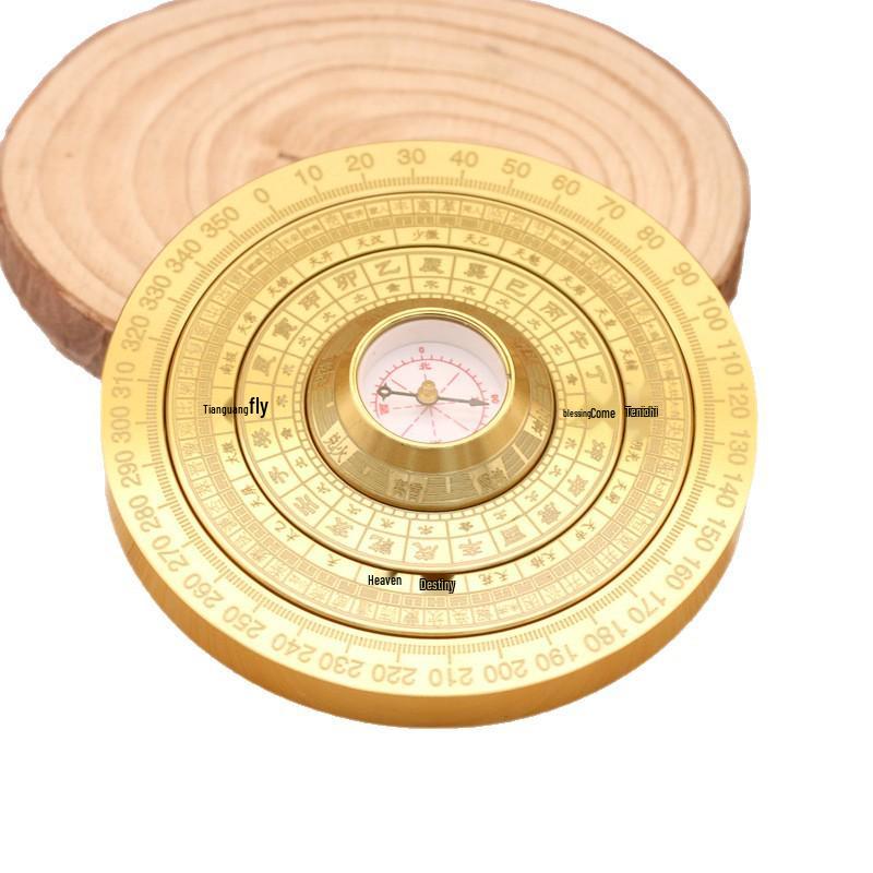 Double-sided Brass Bagua Fidget Spinner Compass