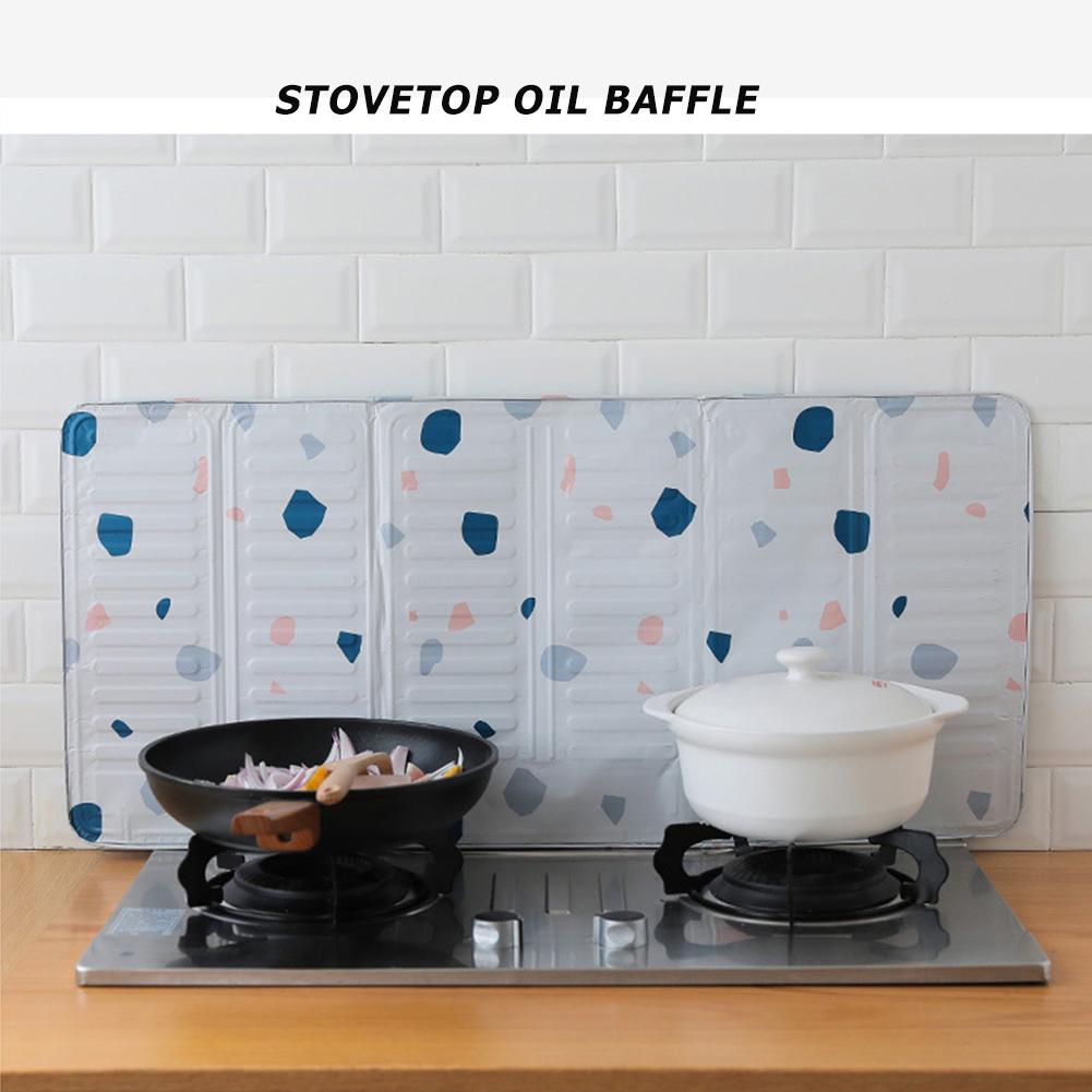 1pc Kitchen Cooking Frying Oil Splash Protection Gas Stove Rust Removal Kitchen Protection Against Stove Splashproof Plate Guard