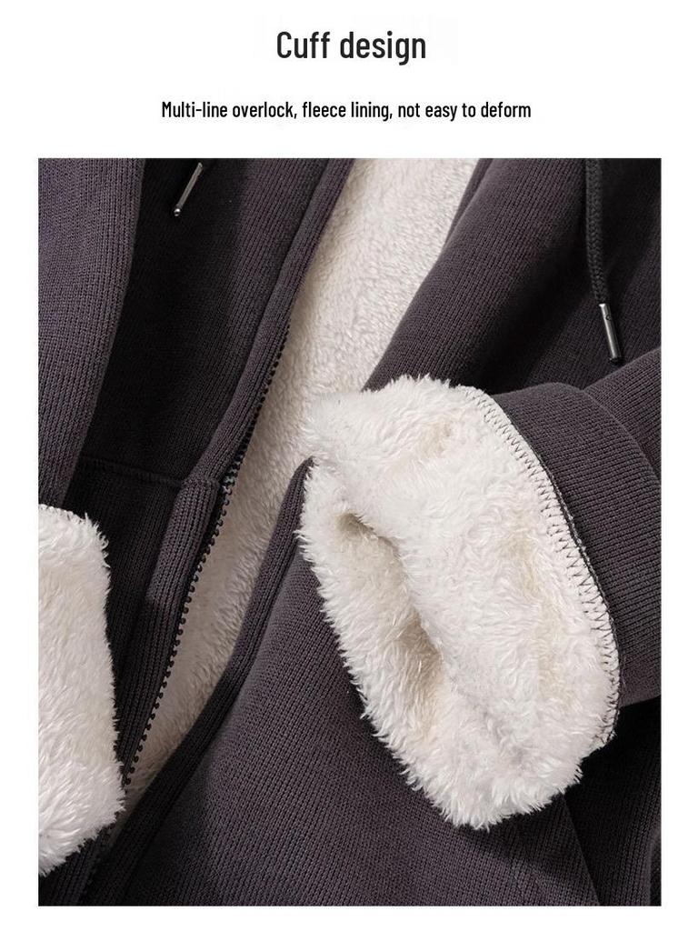 Women's Thickened Lambswool Fleece Zip Cardigan - Cozy Autumn Winter Sweatshirt 2025 Style