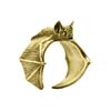 Retro Dark Bat Ring For Men Silver 3 colors Street Punk Gothic Adjustable Ring Handmade Jewelry Biker Accessories Man Gift