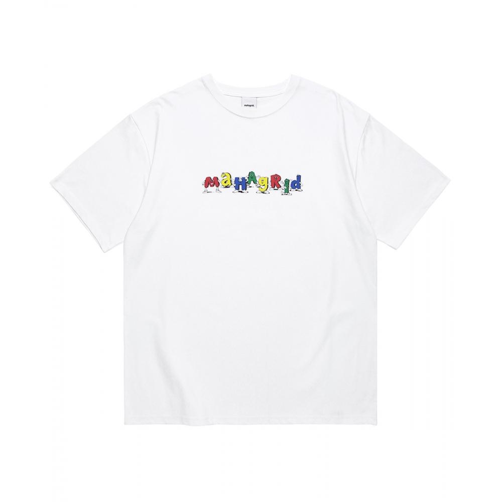 

MAHAGRID ALPHABET FRIENDS TEE WHITEMG2CMMT529A