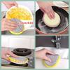12pcs Kitchen Scrubbing Sponges - Double-Sided Non-Scratch Scrubbing Pads for All-Purpose Cleaning, Reusable and Washable Dishwashing Brushes