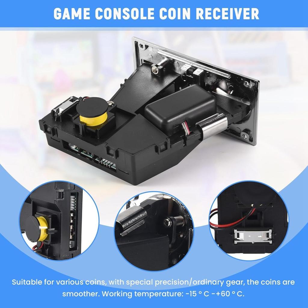 Uziurl Multi Coin Acceptor for Mechanism Vending Machine Mech Game