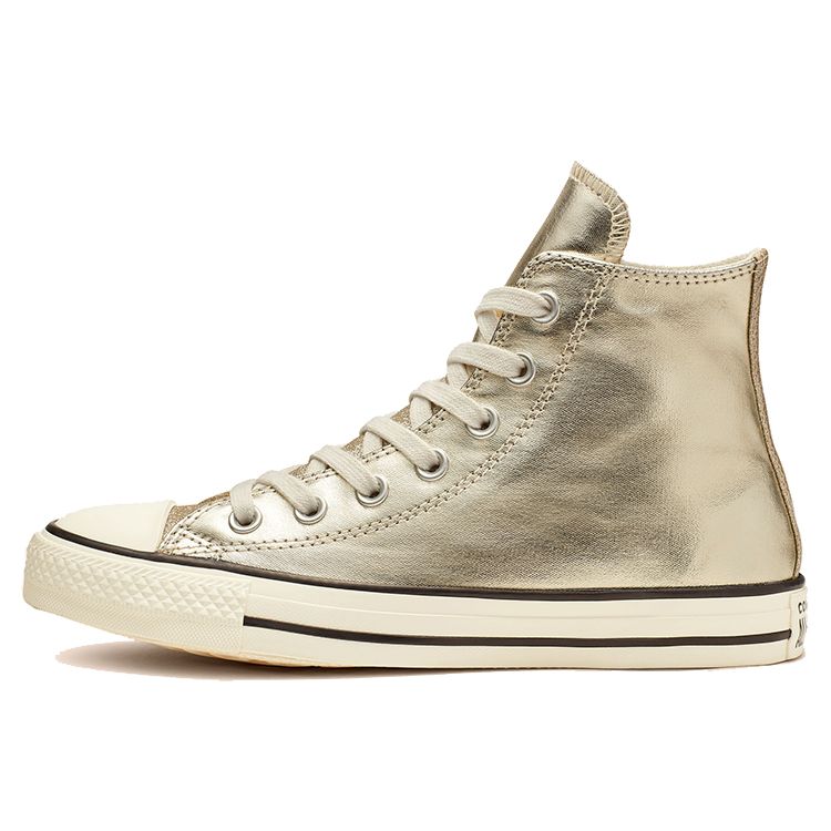 

Converse Chuck Taylor All Star Shiny Metal Хайтопы с круглым носком на шнуровке, парусиновые кроссовки женские, золотой 564851C 36