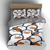Duck faces pattern. Bedding Duvet cover sets Duvet covers Pillowcases gifts (1 * Duvet Cover 2 * Pillowcases, without duvet insert)