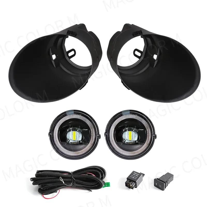 LED Fog Light For Toyota Tacoma Tundra Sequoia 2005 2006 2007 2008 2009 2010 2011 2012 2013 2014 2015 DRL Angel Eyes Headlight