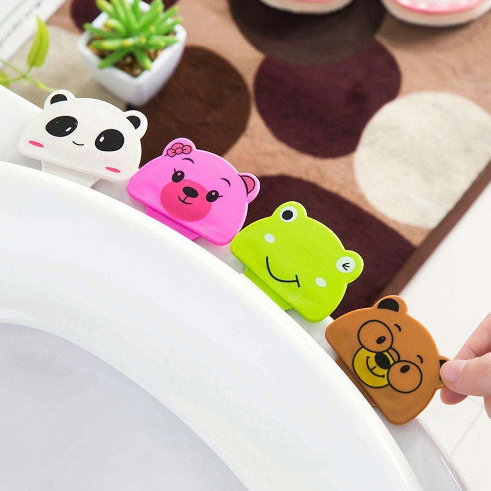

Self Adhesive Plastic Cute Toilet Seat Lifter Avoid Touching Handle Toilet Lid Raise Lifting Device