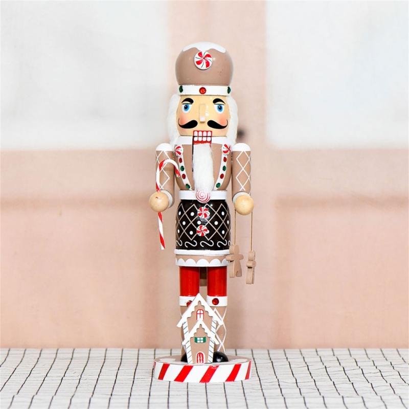 36cm Wooden Man Figurine Christmas Tree Decoration Party