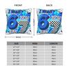Blue Checkered I was 6 Now Im 7 67 Meme Pillow Case  Funny Pillow Cover Soft Pillowcases For Living Room Chair