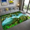Green Forest Trees Flowers Streams Natural Landscape 3D Visual Effect Bedroom Non-slip Floor Mat Bathroom Large Size Mat