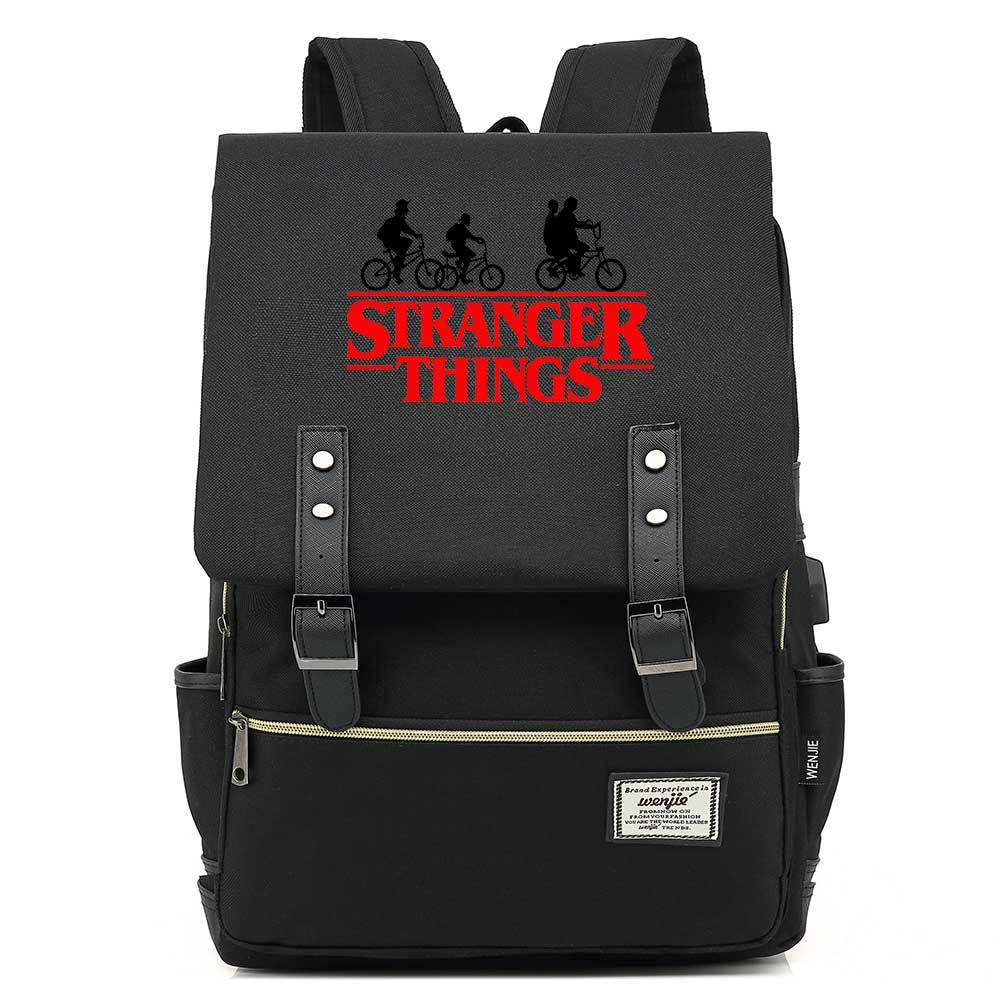 Stranger Things Studenten-USB-Rucksack