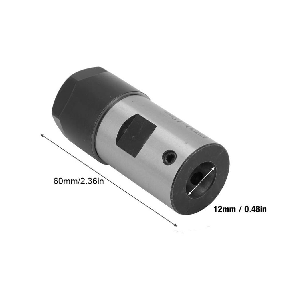 C25?ER20?50L Collet Block Chuck Collet Holder Spindle Motor Shaft Clamping Tool Bar (12mm)