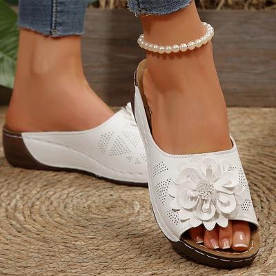 Women's Sandals Comfortable Heels Sandals Summer 2025 New Shoes Women Fashion Slippers Wedges Heeled Summer Shoes Woman Footwear