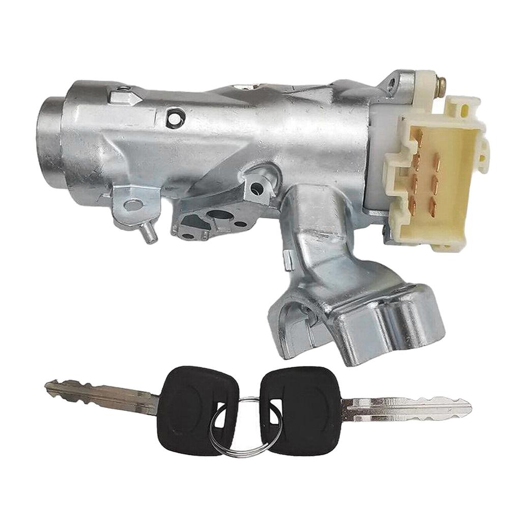 Durable Car Ignition Key and Lock Cylinder Door Lock Cylinder Set with 2 Keys Replace Compatible for 45020-12-11 1998-02