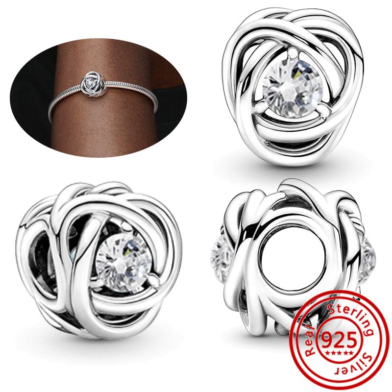 925 Sterling Copper Colorful Zircon Month Star Sign Zodiac Pendant Golden Beads Fit Original Pantaro Charms Bracelet DIY Zircon