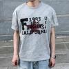 California Print Casual New Mens and Womens Tshirts Unisex Shortsleeved Retro Street YK Casual Fashion Tops Clothing
