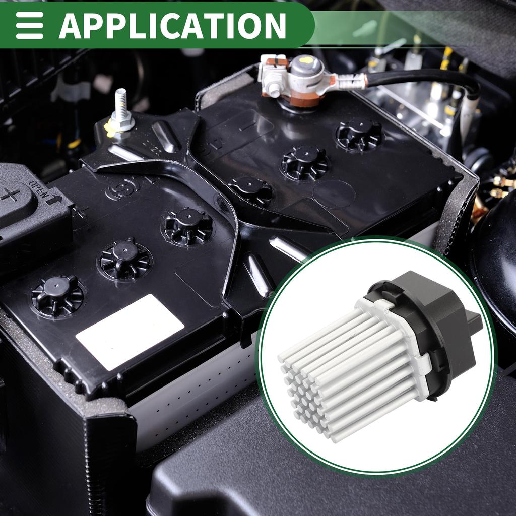 Motoforti HVAC Blower Motor Resistor/Heater Blower Resistor for Land Rover LR2 L4 2.0L 2013-2015, Metal and Plastic, Part Number LR002685, Black.