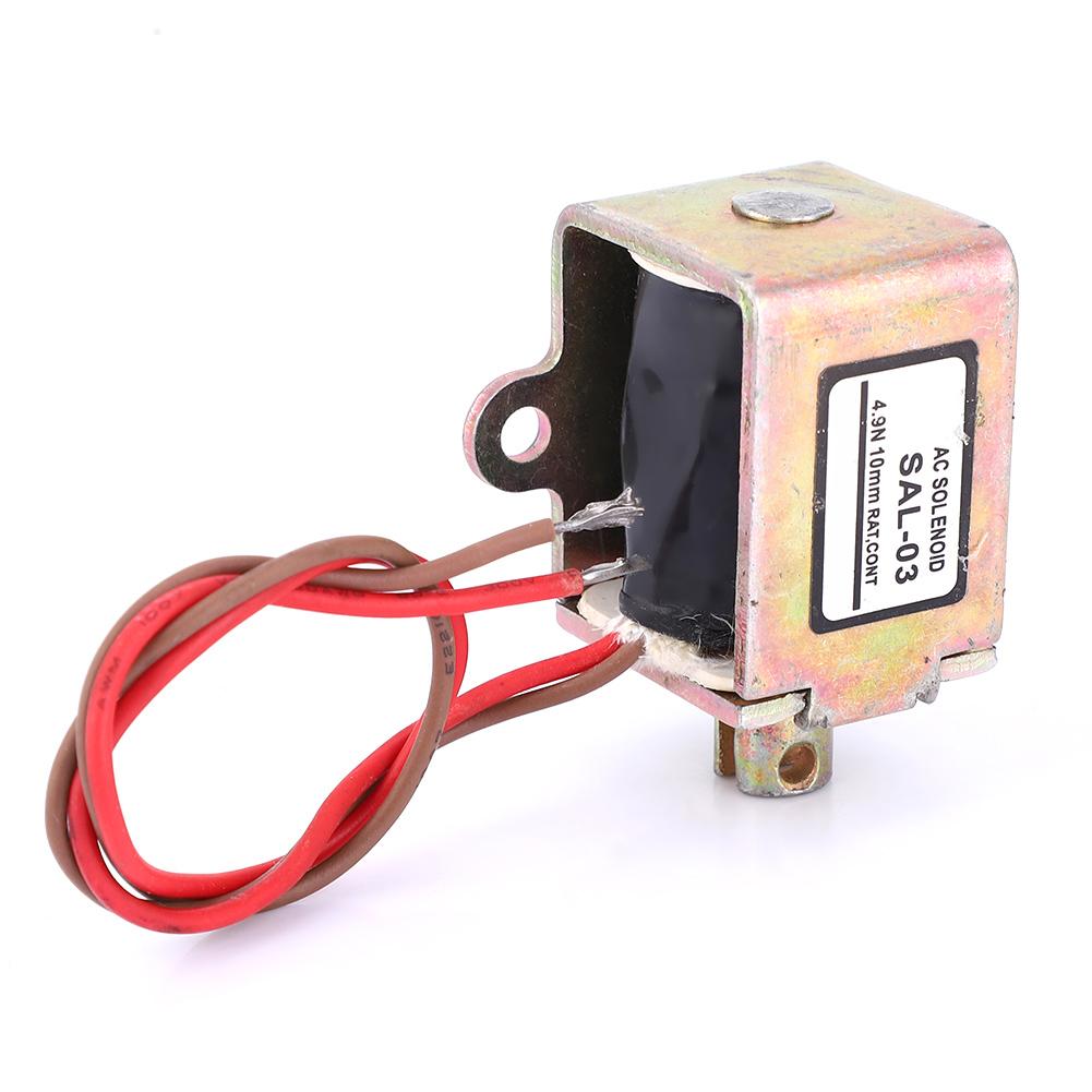Push Pull Actuator All Copper Coil Electromagnet for Industrial Automation 4.9N 10mm Stroke 220VAC