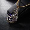 3Pcs Earrings Jewelry Fake Peacock Pendant Fashion Necklace