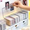 Clear Card Storage Box Idol Photocard Display Case Data Cable Storage Box Card Classification Case Desktop Sundries Organizer