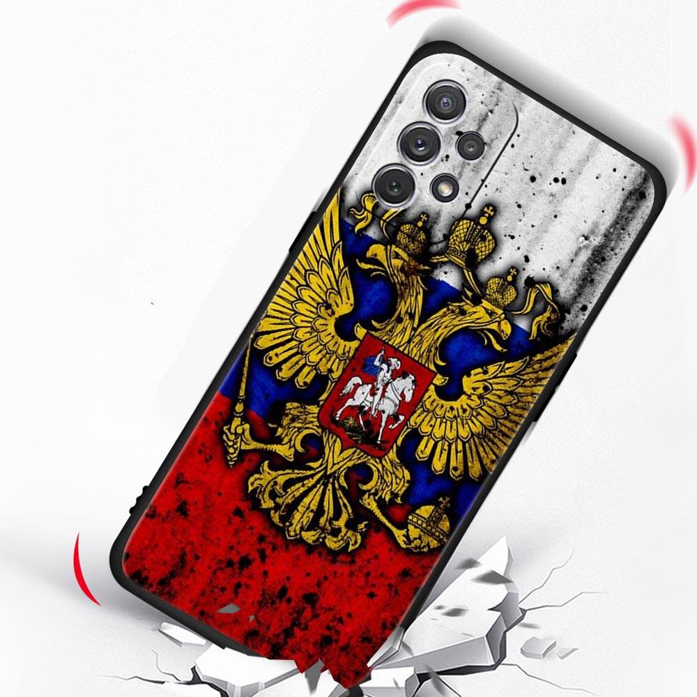 Russia Russian Flags Emblem Phone Case for Samsung Galaxy A13 A51 A71 A21S A12 A11 A31 A41 A23 A53 A73 A52 A32 5G A03S A01 Cover
