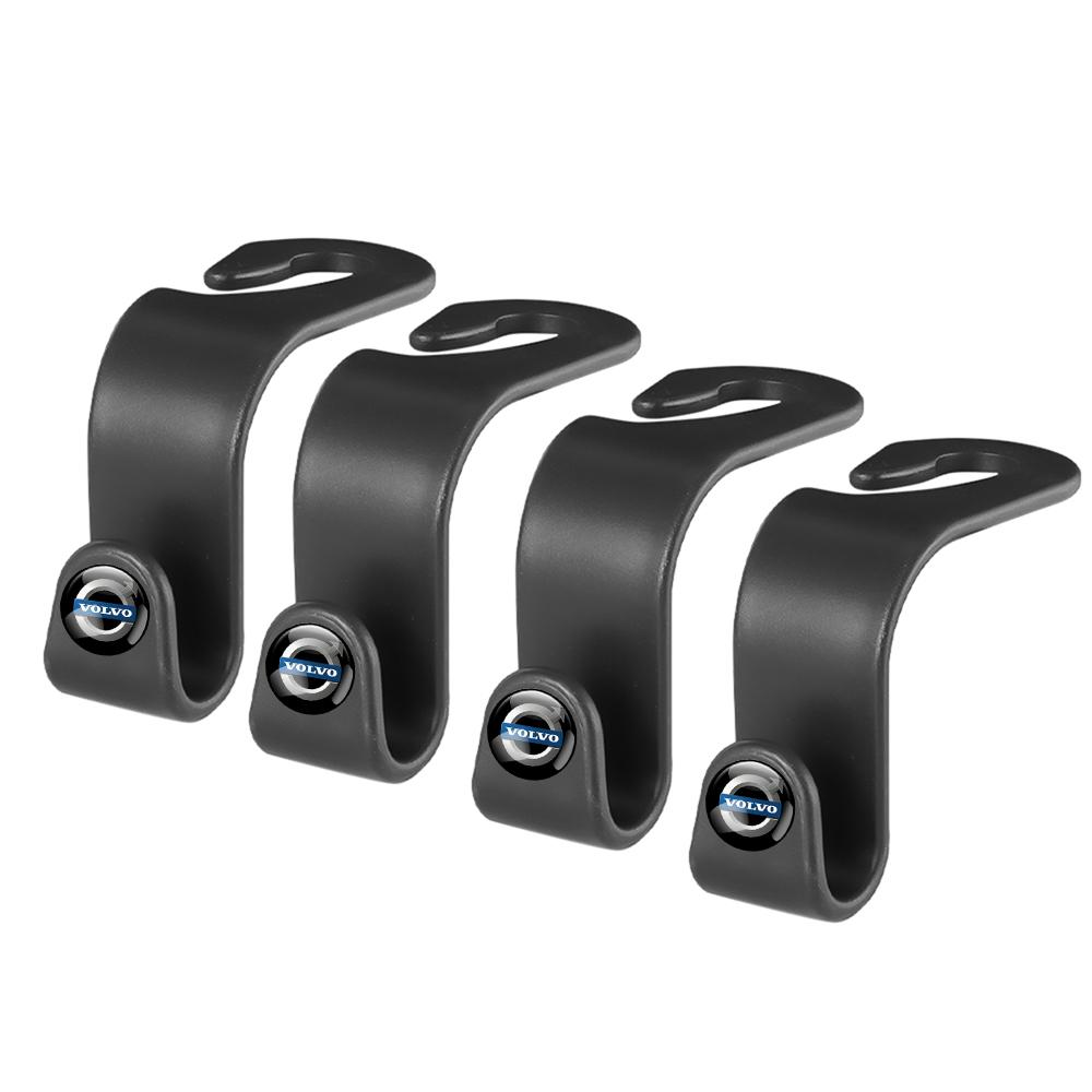 2/4pcs Plastic Car Seat Back Detachable Hook Inside Car Storage Pendant For Volvo XC90 XC60 C30 T6 S60 C70 XC40 V40 V70 V60 S80