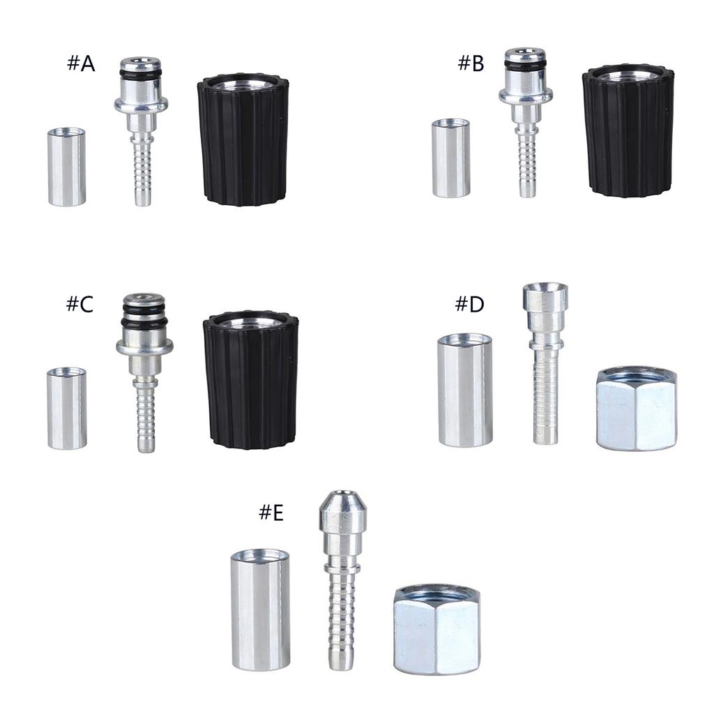 Sada adaptérů pro vysokotlaký čistič M22 na 3/8 palce rychlospojka 3/4 palce na rychlospojku samec M22 hadicový adaptér 3 kusy