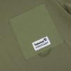 Timberland T-shirt à Manches Courtes et Col Rond Imprimé Logo pour Homme Tops Cassel-Vert A6RFD-590