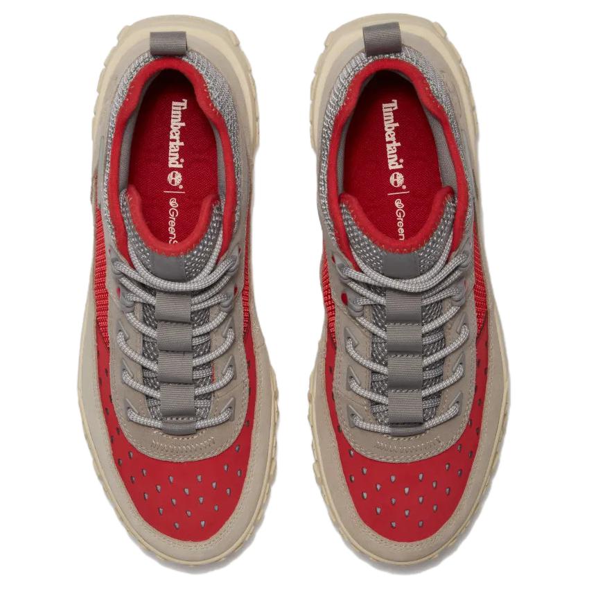 Timberland Greenstride Motion 6 Mid Chaussures de Randonnée Confortables Polyvalentes Absorbant les Chocs Légères Chaussures de Randonnée Homme Chaussures de Randonnée Gris Rouge A6CW1EO3