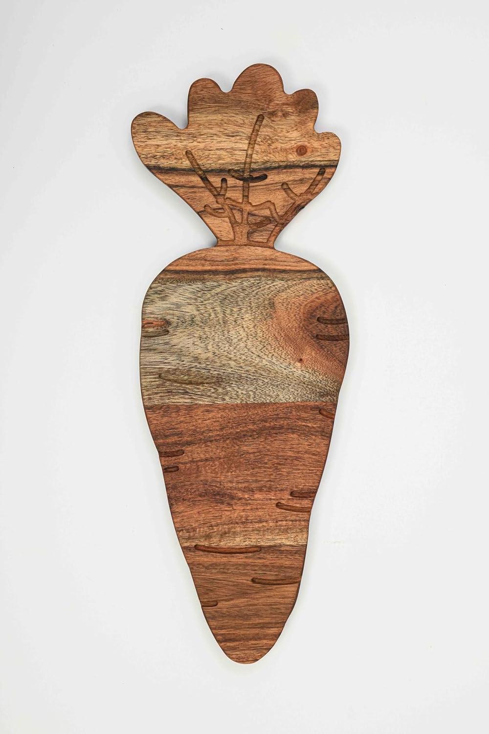 

Сервировочная доска из дерева в форме моркови, разделочная доска из органического дерева для кухни, деревянные доски для нарезки колбасных изделий, забавное пасхальное блюдо для сыра и еды Large коричневый