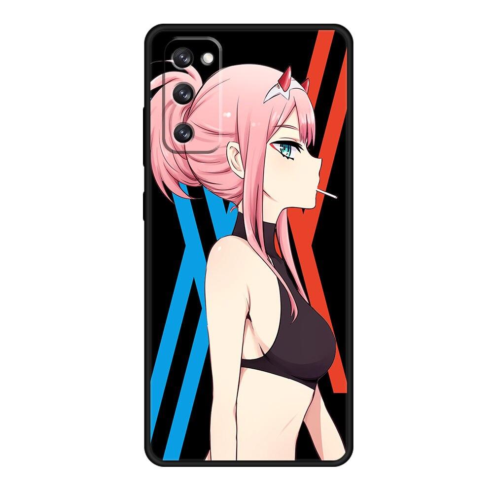 Handyhülle für Samsung S21 Plus S9 S10 S20 FE 2022 S7 S10e S22 Ultra 5G S8 Stoßfest Zero Two Darling in the FranXX Anime