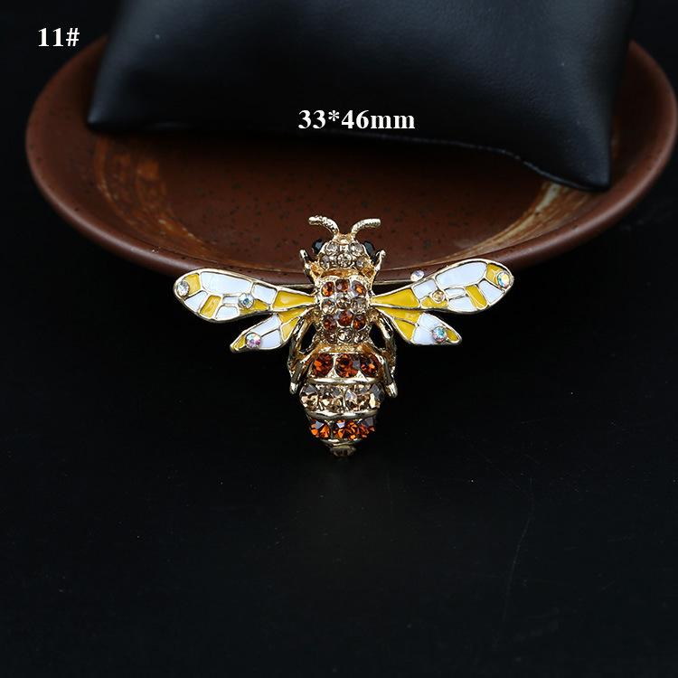 Mode Farbe Biene Tier Brosche Zubehör Anstecknadel Süßes Insekt Metall Kragennadel Broschen