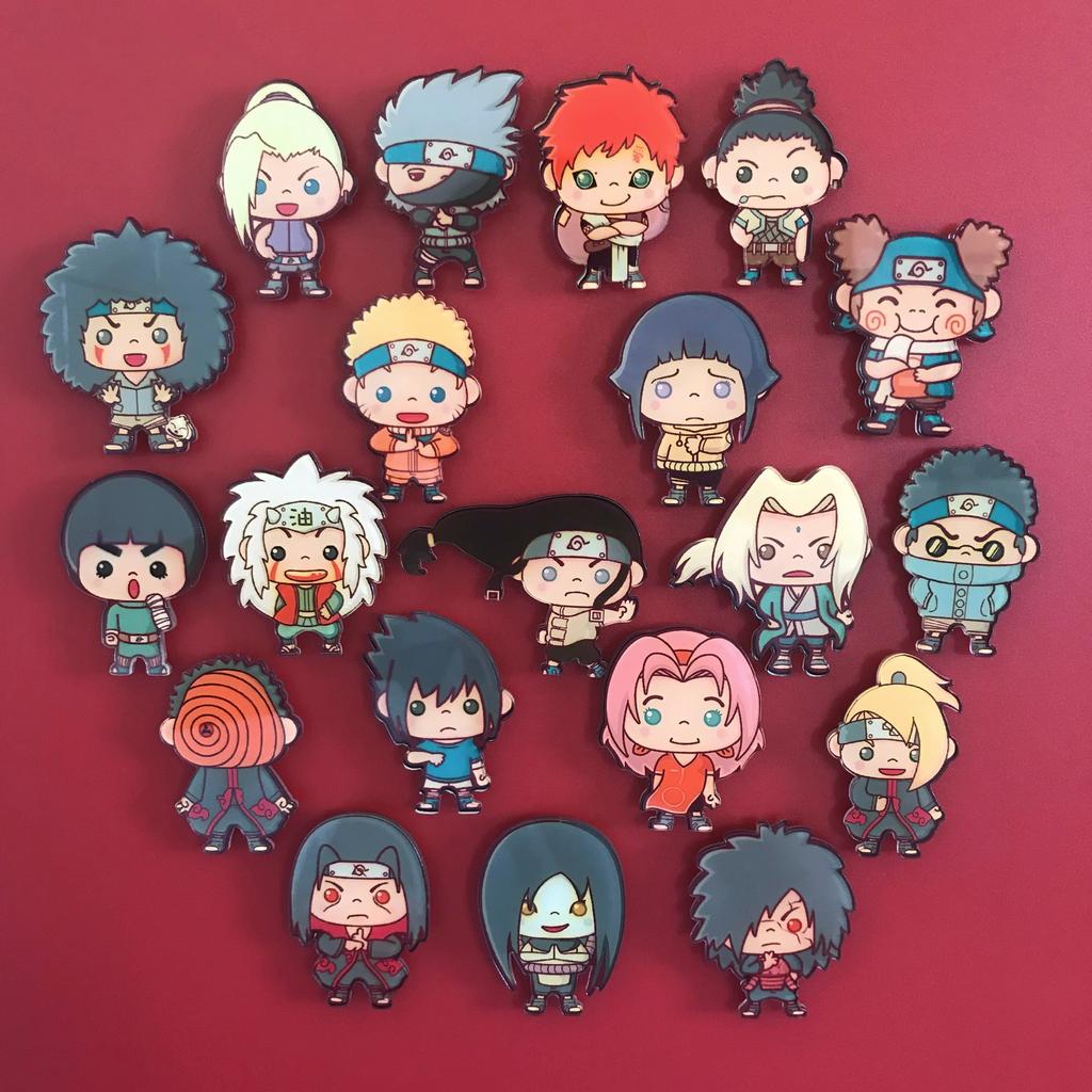 Naruto Cartoon Animation Peripheral Acrylic Refrigerator Magnet Sticker Kawaii Creative Interior Decoration Pieces 20 Entertaining Play Safe