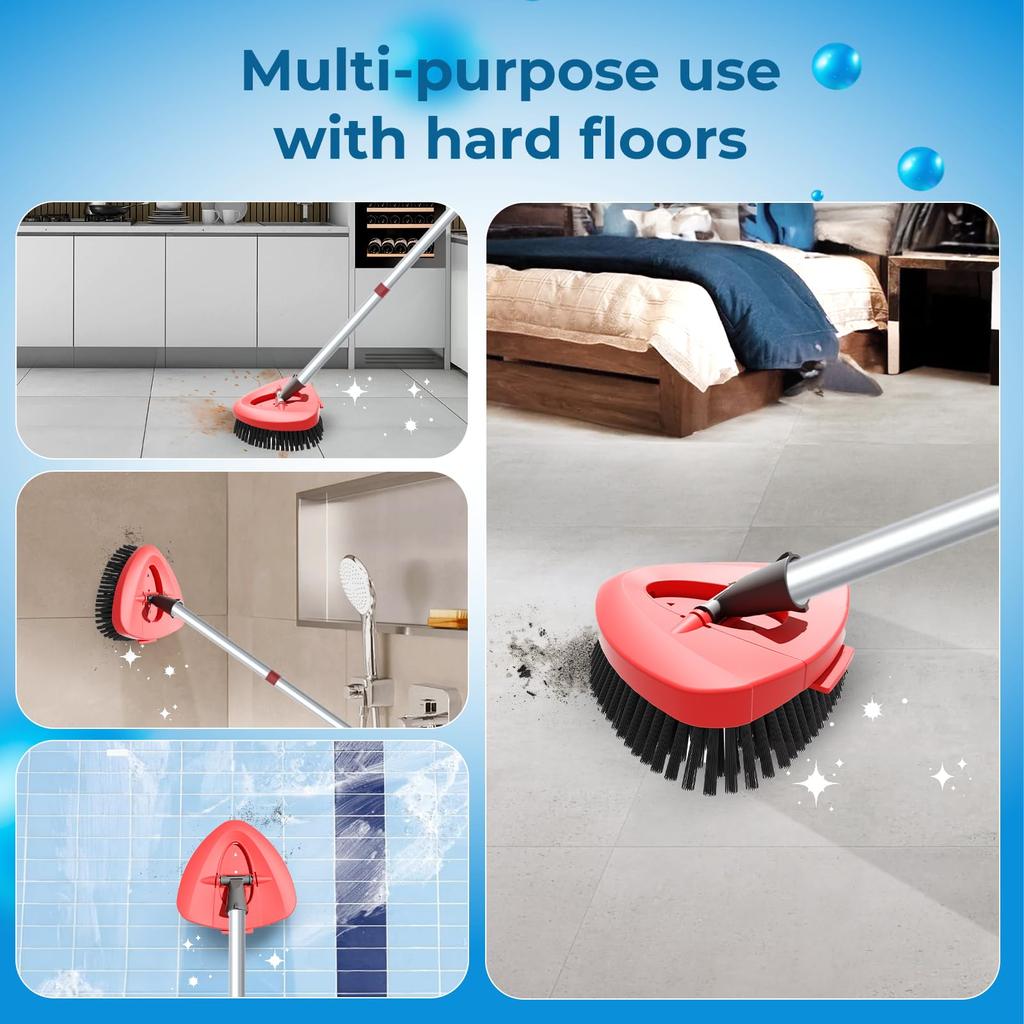 Non-Scratch Bristles Scrub for Vileda Turbo EasyWring Floor Mop Heavy-Duty Tile Deep Cleaning Brush-Drop Shipping