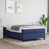 3144413 vidaXL Divan Bed with Mattress Blue 120x200 Cm Fabric